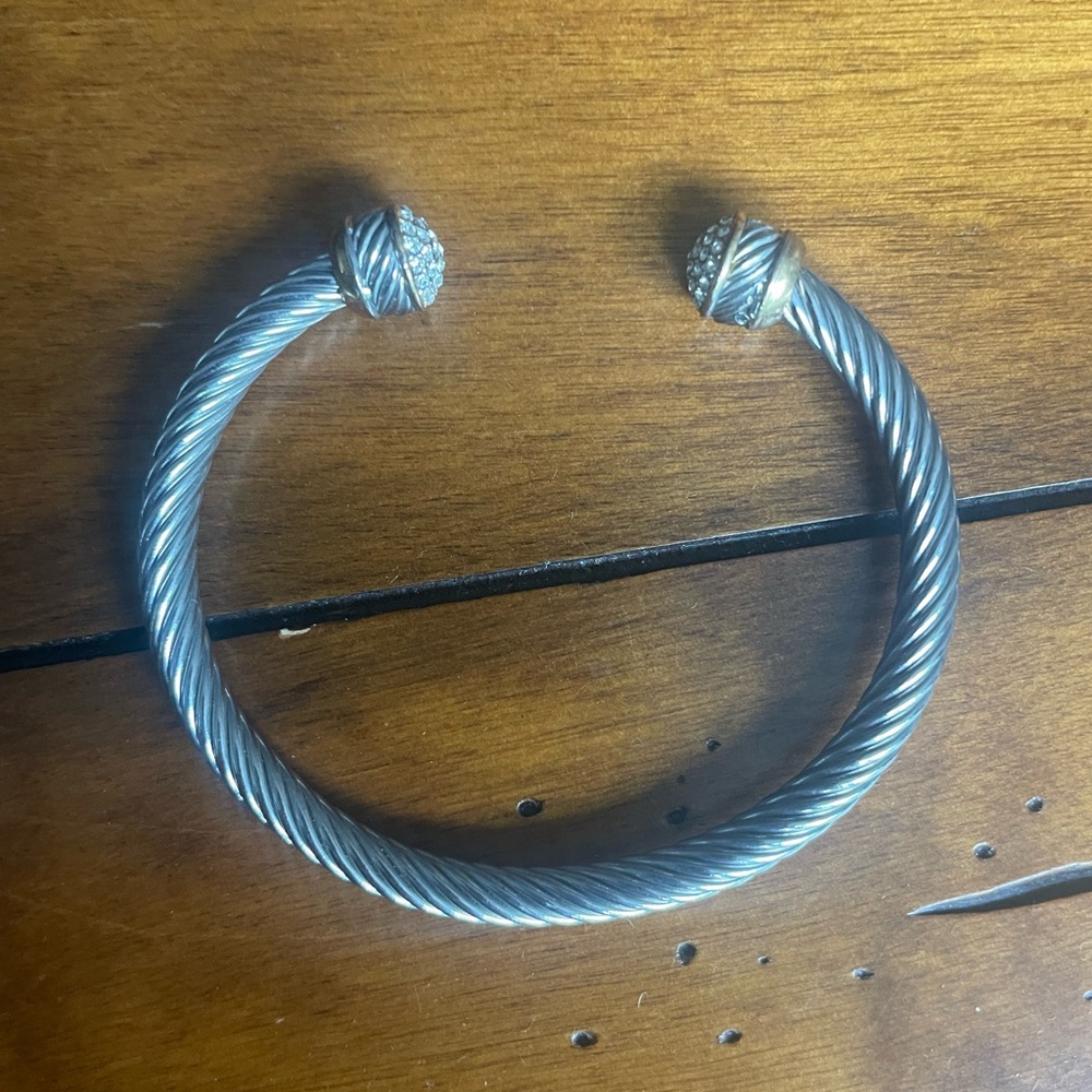 Silver Twisted Cable Cuff Bracelet - never worn
